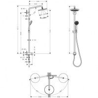 HANSGROHE SHOWERPIPE SIN GRIFERIA